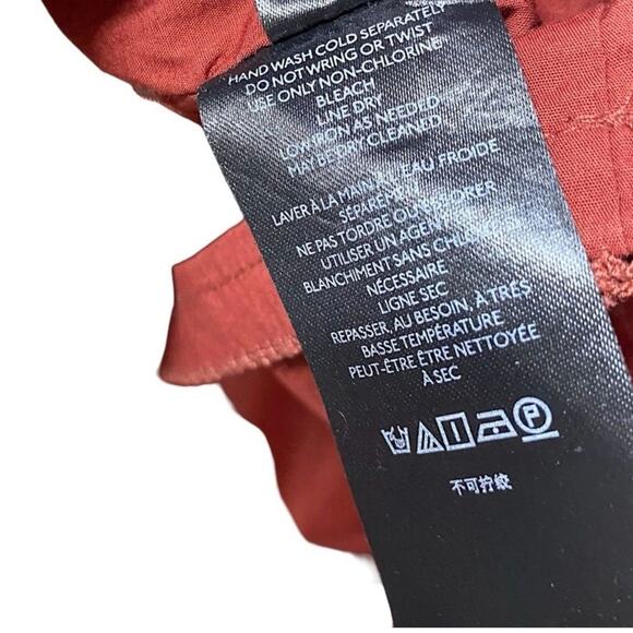 NEW Maeve Puff-Sleeved Sweetheart Mini Dress Burnt Sienna S - Picture 9 of 11